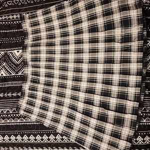 Lands' End Women's School Uniform Skirt, White Plaid, ATK, UN2, NWT